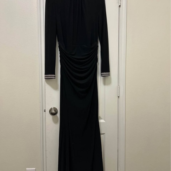 Betsy & Adam Elegant Black Gown - Picture 3 of 7